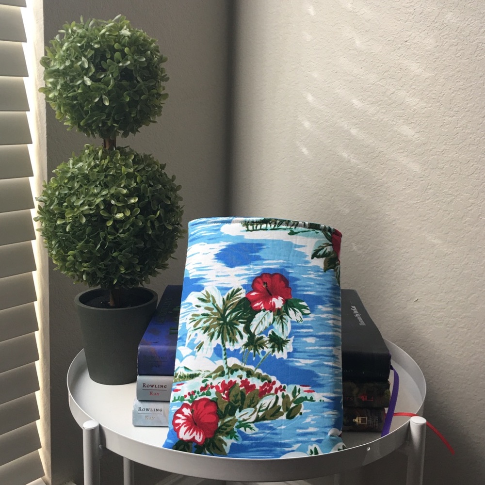 Handmade Tropical Padded Book Sleeve